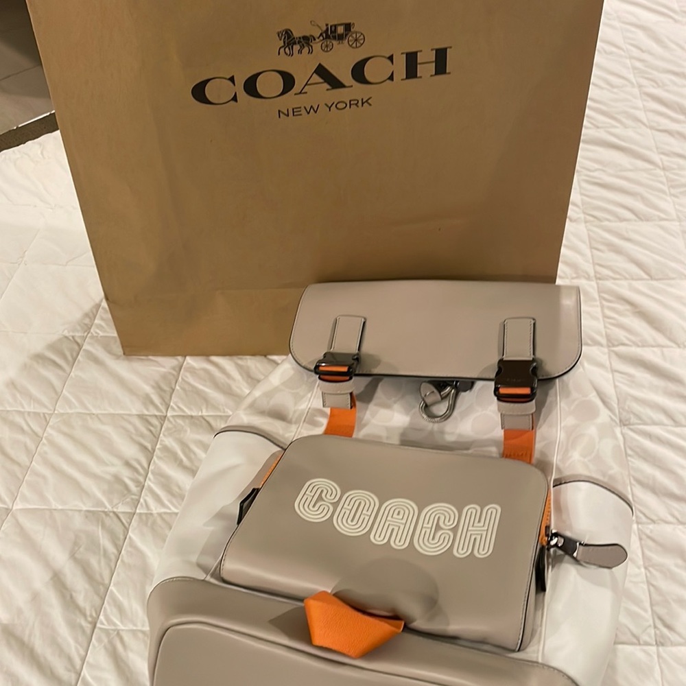 Coach ChalkBone Multi Sig Backpack